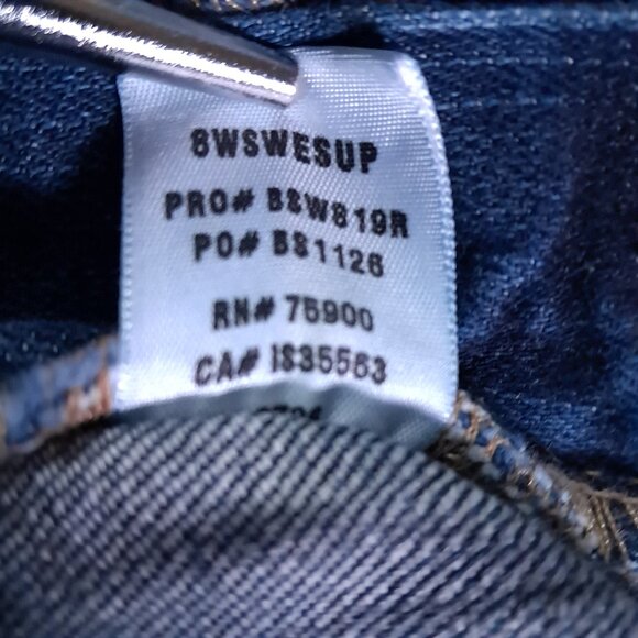 BIG STAR Sweet Low Boot Cut Jean Womens 32x33, Tag 29L Stretch Blue Distressed - Picture 14 of 15